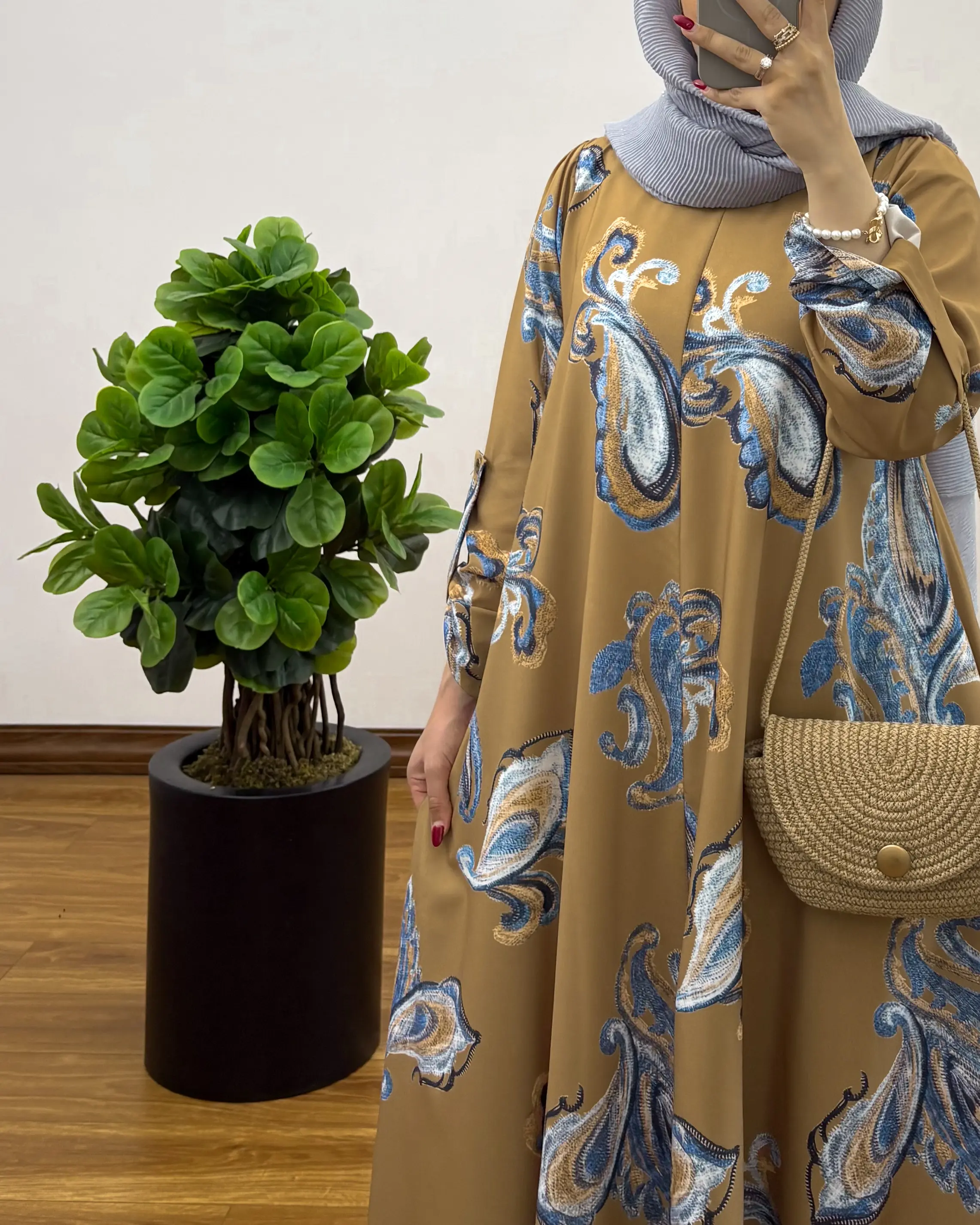 پیراهن مانتویی ایتالیایی ترمه 2